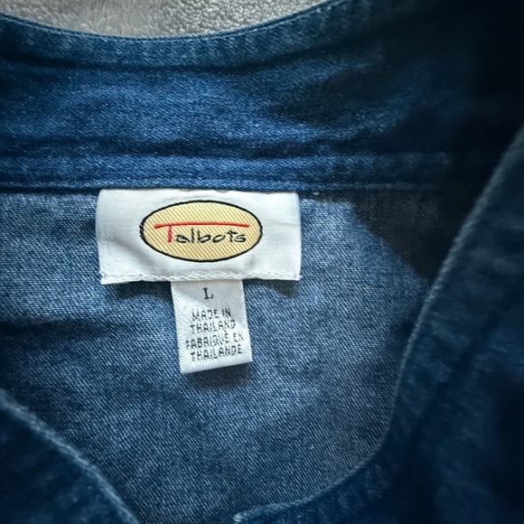 Talbots Classic Blue Denim Vest - Picture 5 of 6